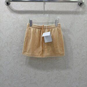 Alexander Wang new velvet rhinestone shorts skirt
